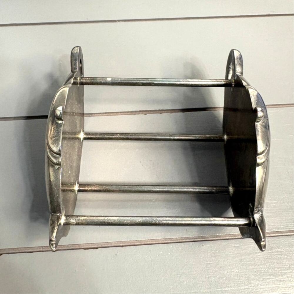 Vintage Silverplate Tea Caddy “Louise’s Teas” Mini Teabag Holder